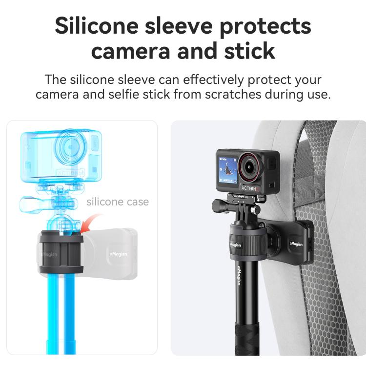 AMagisn Selfie Stick Hanger Action Camera Backpack Quick Attachment for Insta360 / DJI / GoPro(Black) - free shipping - PMC TechLife - Order now!