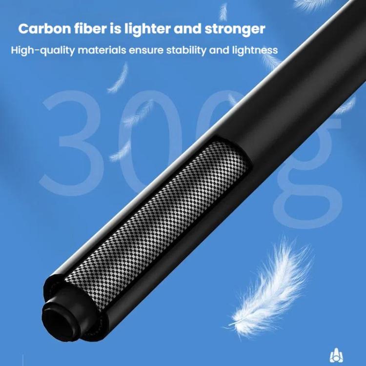 TELESIN Gen 2 2.7m Carbon Fiber Selfie Stick Sports Camera Extension Rod For GoPro HERO13 Black / Insta360(Black) - free shipping - PMC TechLife - Order now!