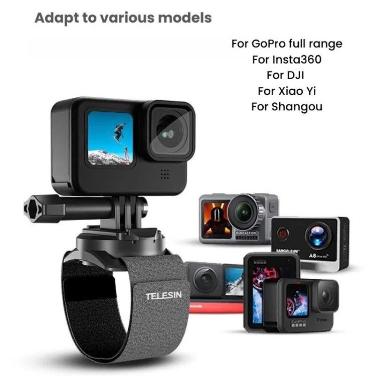 TELESIN Sports Camera Wrist Strap Steering Wrist Mount Strap(Gray Black) - free shipping - PMC TechLife - Order now!