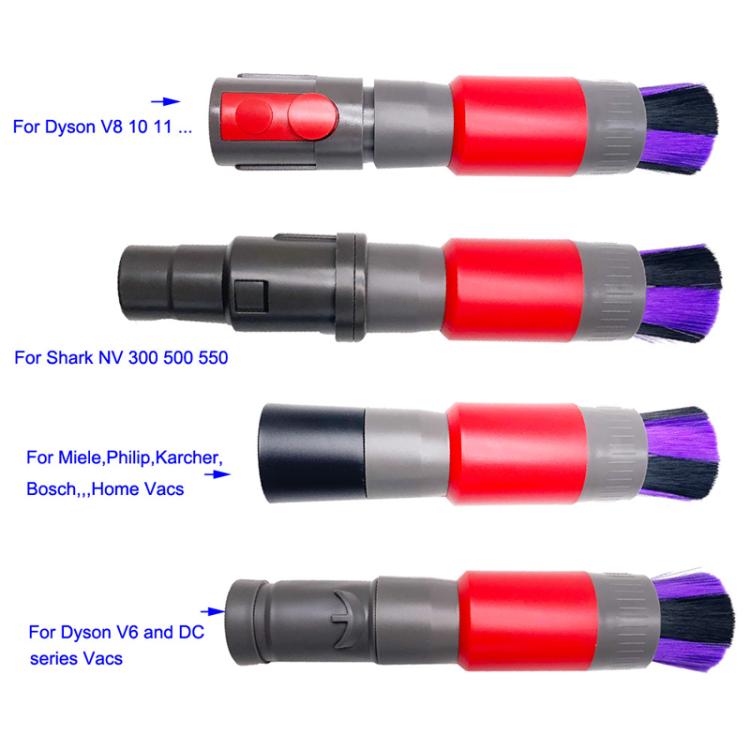 32mm Soft Brush+Connector For Dyson V8 Vacuum Cleaner Dusting Streak Free Soft Brush Replacement Accessory Set - free shipping - PMc TechLife - Order now!