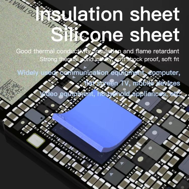 MaAnt DR-03 100pcs /Box Insulating Thermal Conductive Silicone Spacer CPU Thermal Spacer(Blue) - free shipping - PMC TechLife - Order now!