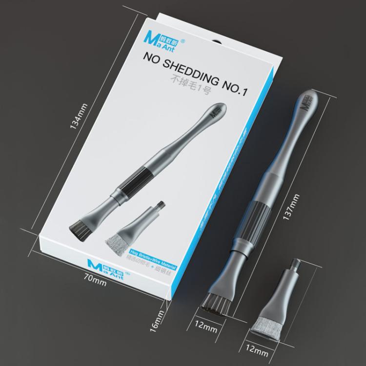 MaAnt 2 In 1 Stiffened Cylinder Short Brush Cell Phone Repair Motherboard Cleaning Brush - free shipping - PMc TechLife - Order now!