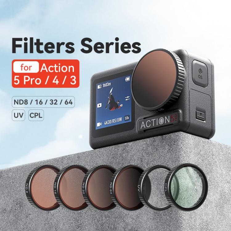 aMagisn Filter For DJI Action 5 Pro / 4 / 3, Spec: CPL - free shipping - PMC TechLife - Order now!