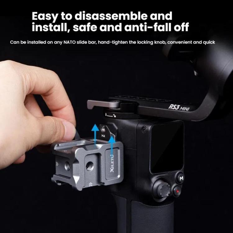 For DJI Ronin Series Stabilizer XILETU Quick Release NATO Clamp Cold Shoe Adapter - free shipping - PMC TechLife - Order now!