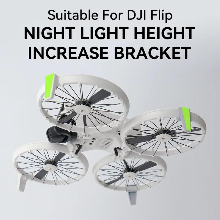 For DJI Flip RCSTQ Folding Detachable Luminous Booster Stand Drop and Scratch Resistant Protective Stand 1pair Tripods+Sticker - free shipping - PMC TechLife - Order now!