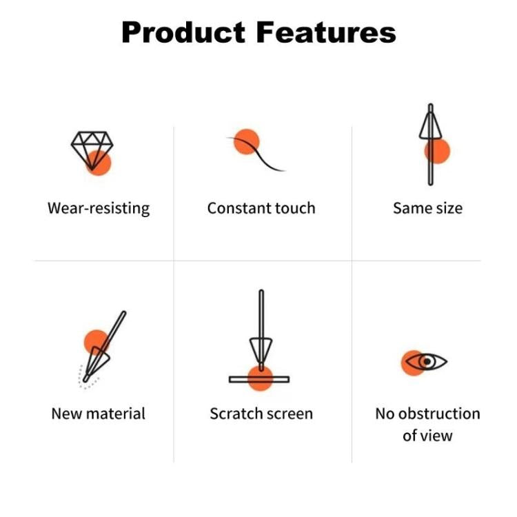 For Xiaomi Pad 6 / 6 Pro Tablet Stylus Replacement Tip Nib(Transparent) - Pencil Accessories by PMc TechLife | Online Shopping South Africa | PMc TechLife | Buy Now Pay Later Mobicred
