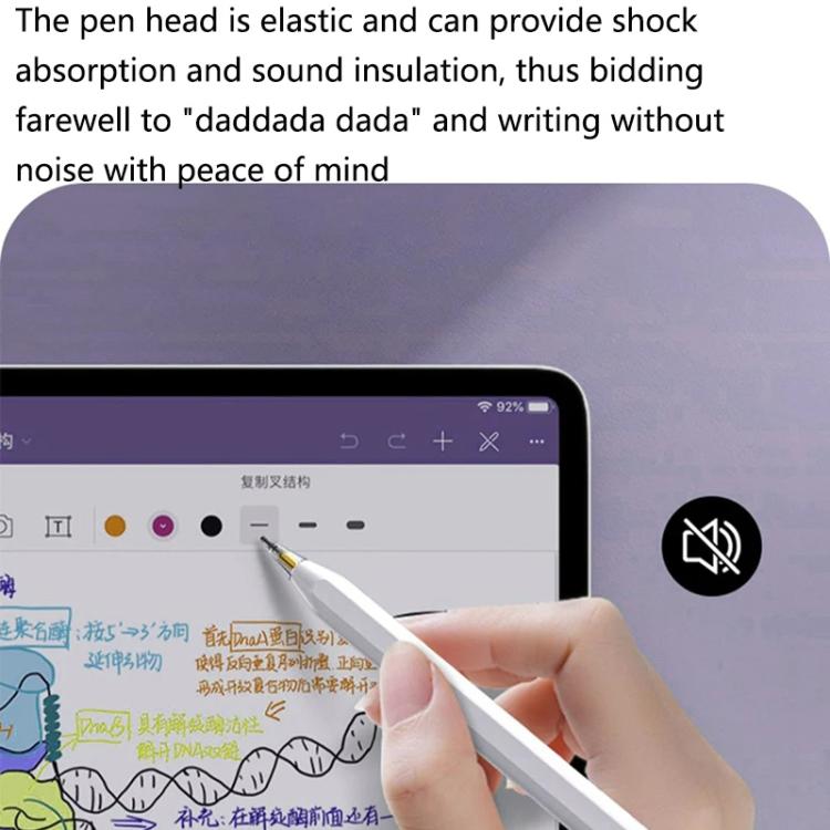 For Apple Pencil 2 / 1 Elastic Tip Soft Probe Silent Replacement Nib, Spec: 4B White - Pencil Accessories by PMc TechLife | Online Shopping South Africa | PMc TechLife | Buy Now Pay Later Mobicred