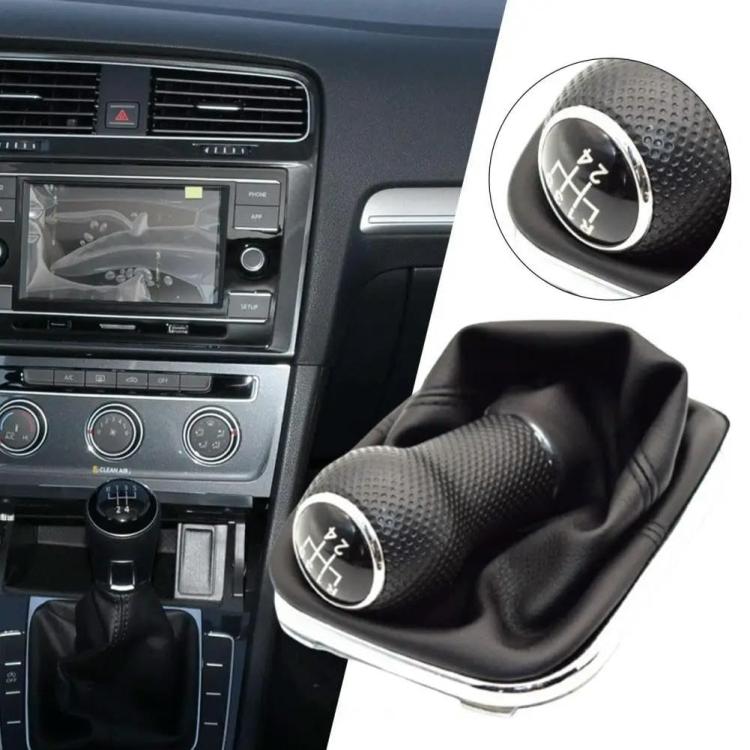 For Volkswagen Golf MK4 Gear Lever Hand Ball, Caliber: 12mm(Electroplating Black Line 6 Speed) - Shift Knob by PMc TechLife | Online Shopping South Africa | PMc TechLife | Buy Now Pay Later Mobicred