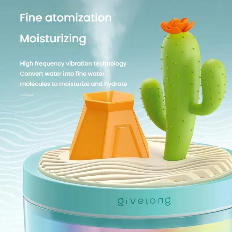 Givelong Mini Portable Landscape Humidifier Plant Pot Hydrator Mister USB Car Spray Aromatherapy Diffuser(Cactus) - free shipping - PMC TechLife - Order now!