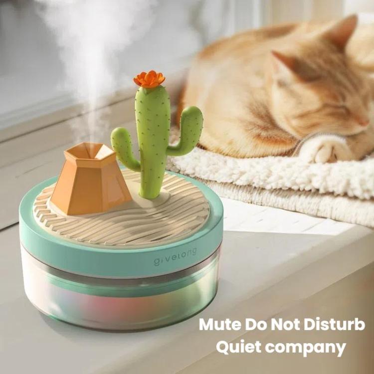 Givelong Mini Portable Landscape Humidifier Plant Pot Hydrator Mister USB Car Spray Aromatherapy Diffuser(Cactus) - free shipping - PMC TechLife - Order now!