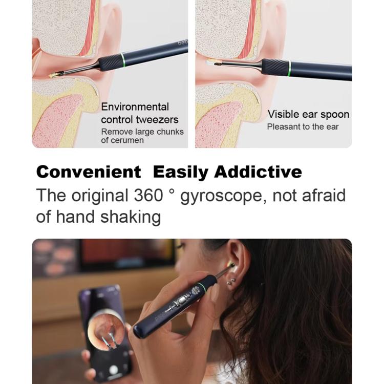 Bebird Note5 Pro Visual Ear Scoop Ear Picking Tool Cleaning Set(White) - free shipping - PMC TechLife - Order now!