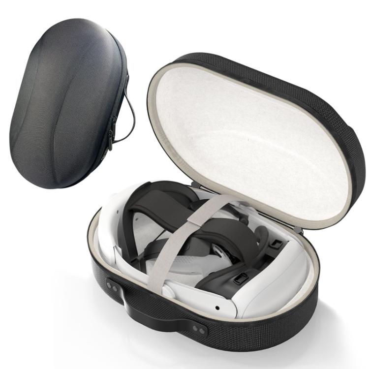For Meta Quest 3 VR Glasses Storage Case EVA Anti-Pressure Hard Shell Storage Bag(Black) - VR Accessories by PMC TechLife | Online Shopping South Africa | PMC TechLife | Buy Now Pay Later Mobicred