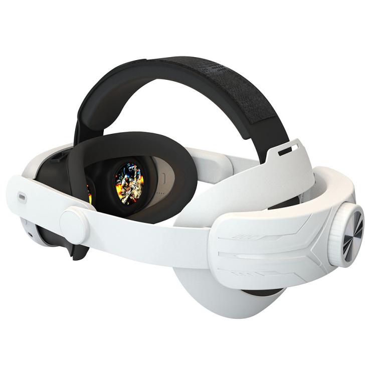 For Meta Quest 3 / 3S Adjustable Headband No Face Pressure VR Head Strap Accessories(White) - free shipping - PMc TechLife - Order now!