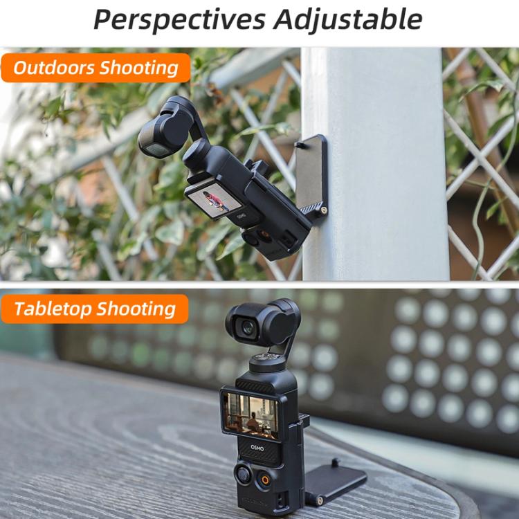 For DJI Osmo Pocket 3 Sunnylife OP3-ZJ761 Magnetic Stand Base Angle Adjustable Multi-functional Desktop Stand Accessories(Black) - free shipping - PMC TechLife - Order now!