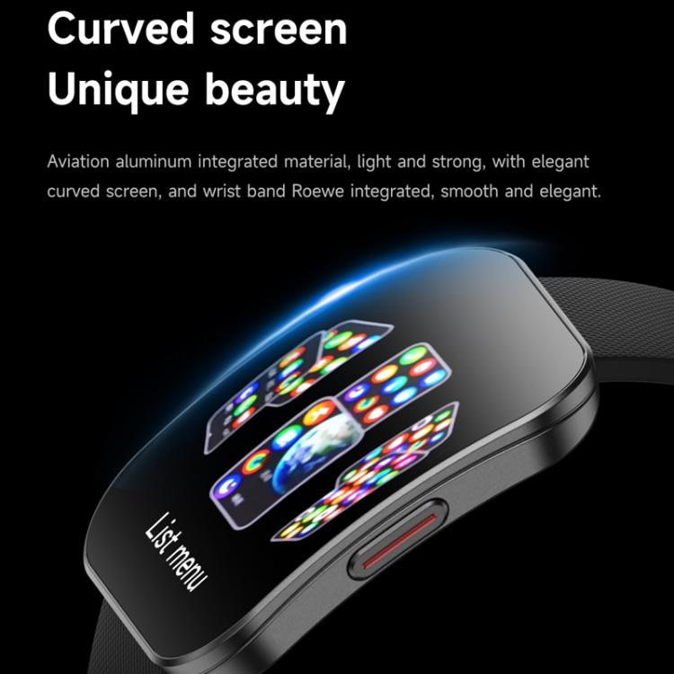 QS08 1.85 Inch Full-Screen Smart Watch with Real-Time Heart Rate/Blood Glucose/Blood Oxygen Monitor, SOS Alert, Sleep Tracking(Black) - free shipping - PMC TechLife - Order now!