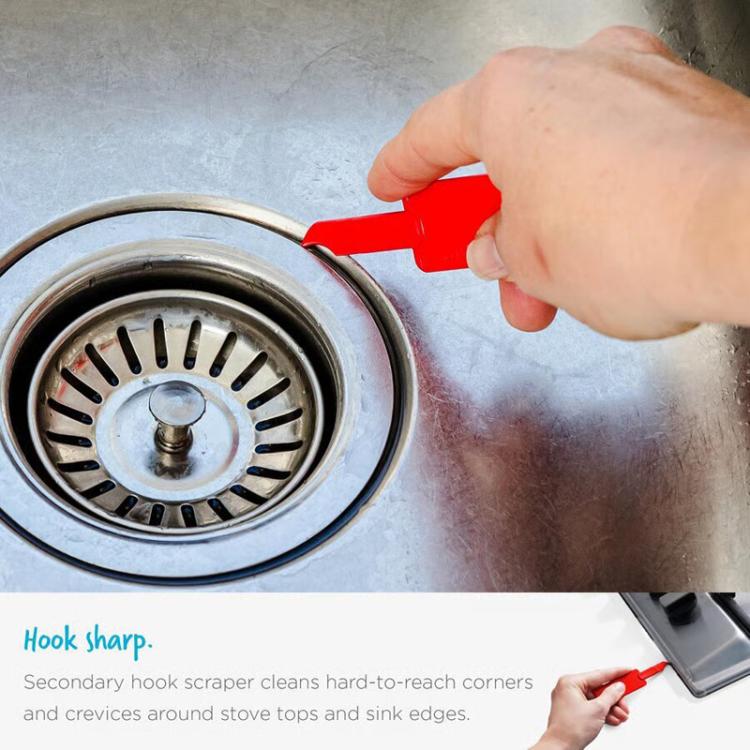 2 In 1 Cleaning Scraper Sticker Tool Household Cleaning Scrubber(Blue) - free shipping - PMC TechLife - Order now!