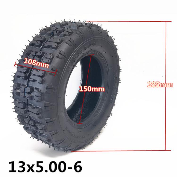 13 x 5.00-6 Beach Bike Thickened Anti-Skid Tire Accessories, Style: Curved Nozzle Inner And Outer Tire - free shipping - PMc TechLife - Order now!