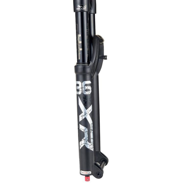 KRSEC XR36 Front Fork Straight Taper Tube Barrel Axle Mountain Bike Wire Damping Forks, Size: 27.5 inch(Black) - free shipping - PMc TechLife - Order now!