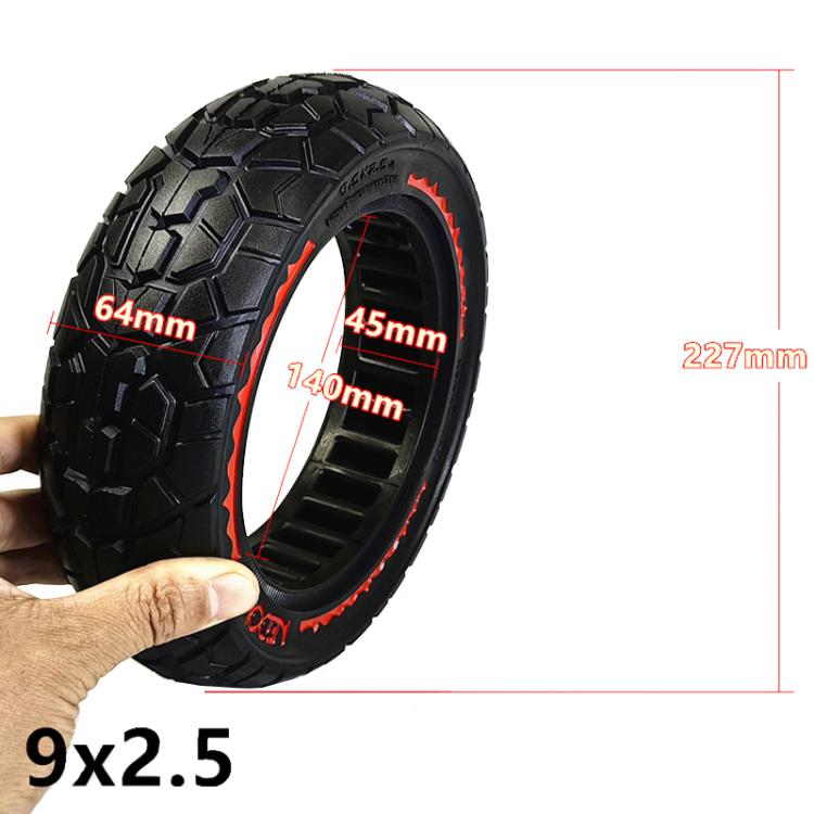 9.5 Inch Electrical Scooter Pneumatic Free Tires 9.5 x 2.50 Off-Road Skeleton Solid Tire, Color: Yellow - free shipping - PMc TechLife - Order now!