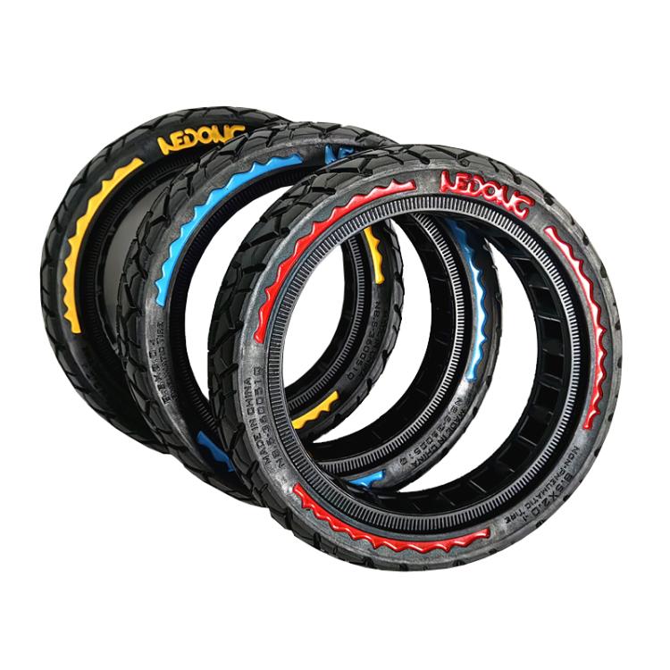 9.5 Inch Electrical Scooter Pneumatic Free Tires 9.5 x 2.50 Off-Road Skeleton Solid Tire, Color: Yellow - free shipping - PMc TechLife - Order now!