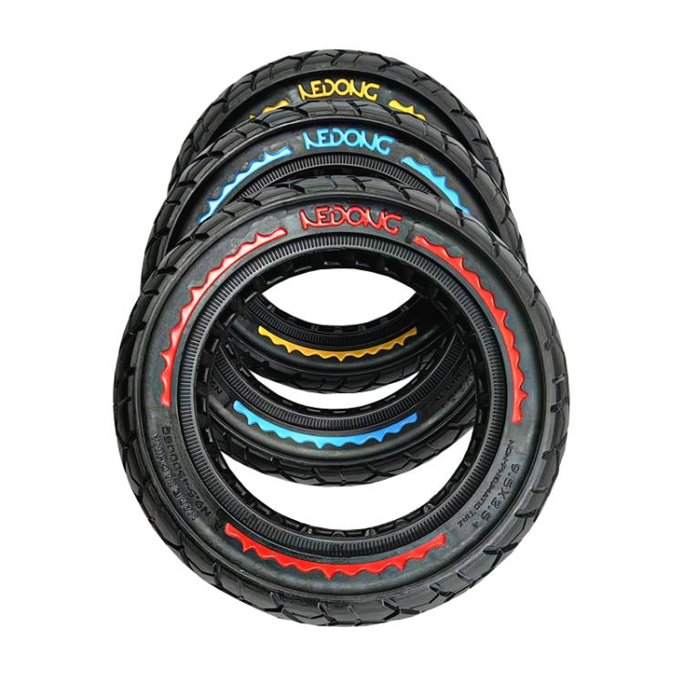 9.5 Inch Electrical Scooter Pneumatic Free Tires 9.5 x 2.50 Off-Road Skeleton Solid Tire, Color: Blue - free shipping - PMc TechLife - Order now!