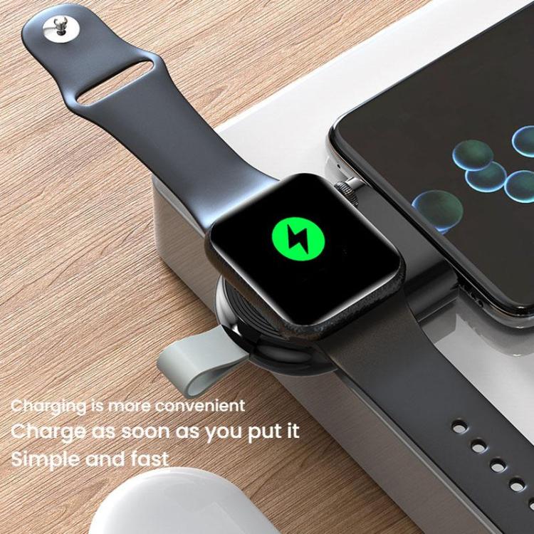 For Apple Watch 1/2/3/4/5/6/7/8/9/10/SE Portable Magnetic Wireless Charger Type-C Smart Wireless Charger(White) - Charger / Holder by PMC TechLife | Online Shopping South Africa | PMC TechLife | Buy Now Pay Later Mobicred