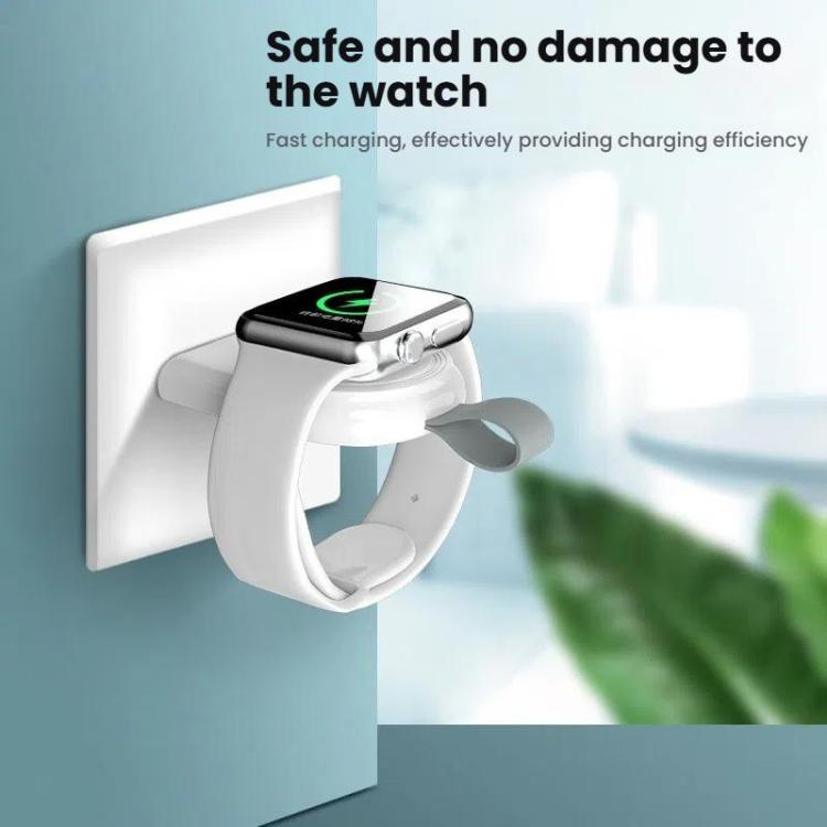 For Apple Watch 1/2/3/4/5/6/7/8/9/10/SE Portable USB Magnetic Wireless Charger(White) - Charger / Holder by PMC TechLife | Online Shopping South Africa | PMC TechLife | Buy Now Pay Later Mobicred