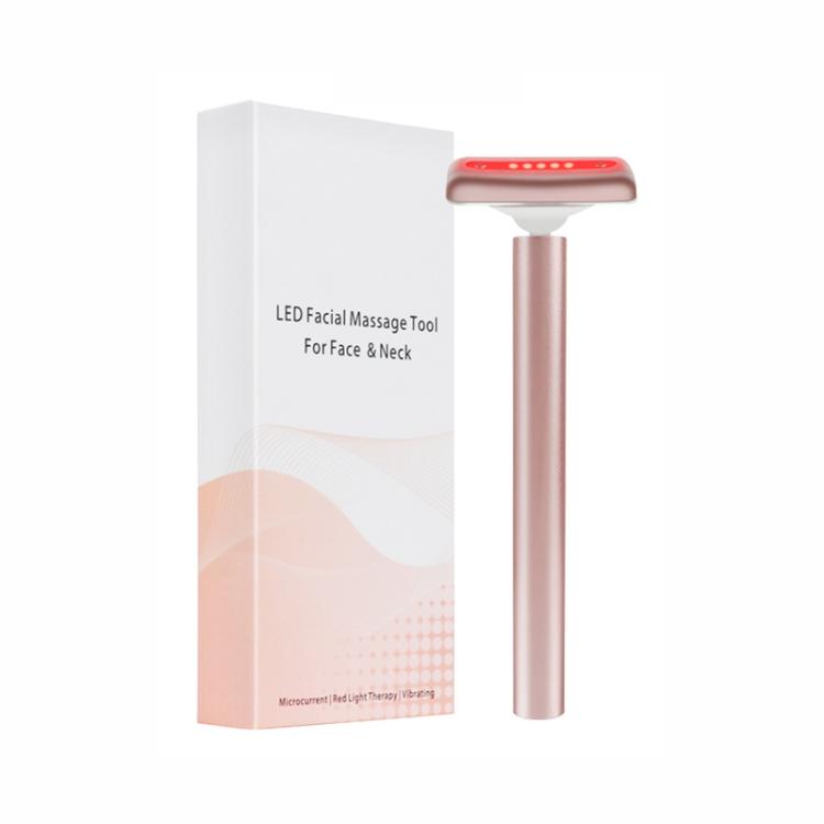 Red Light Facial Wand Eye Neck Massager With Vibrating for Lifting, Dark Circle Reduction(Fairy Pink) - free shipping - PMC TechLife - Order now!