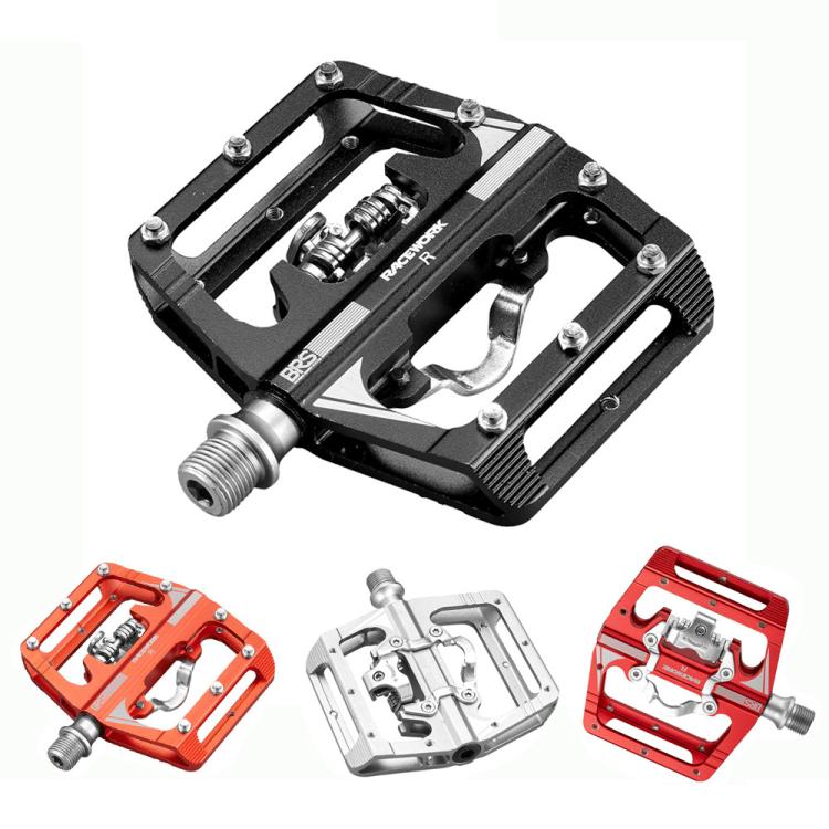 RACEWORK M215 Bicycle Lock Pedal To Flat Pedal Aluminum Alloy SPD Clipless Pedal(Orange) - free shipping - PMc TechLife - Order now!