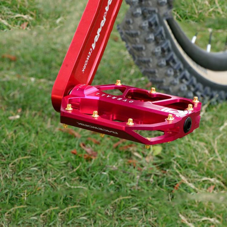 RACEWORK D029 CNC Triple Bearing Hollow Anti-slip Bicycle Pedals(Purple) - free shipping - PMc TechLife - Order now!