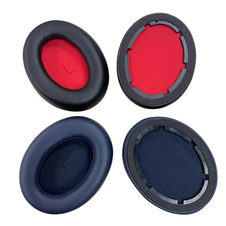 For 1MORE SonoFlow SE / HC905 Headphone 1pair Earpad Ear Cushion(Black Red) - Earmuff & Pad by PMc TechLife | Online Shopping South Africa | PMc TechLife | Buy Now Pay Later Mobicred