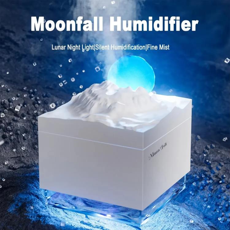 Moonfall Humidifier Aroma Diffuser Large Fog With Night Light Desktop Ornament(White) - free shipping - PMC TechLife - Order now!