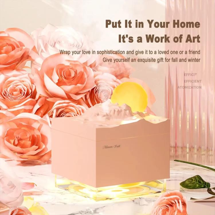 Moonfall Humidifier Aroma Diffuser Large Fog With Night Light Desktop Ornament(Black) - free shipping - PMC TechLife - Order now!