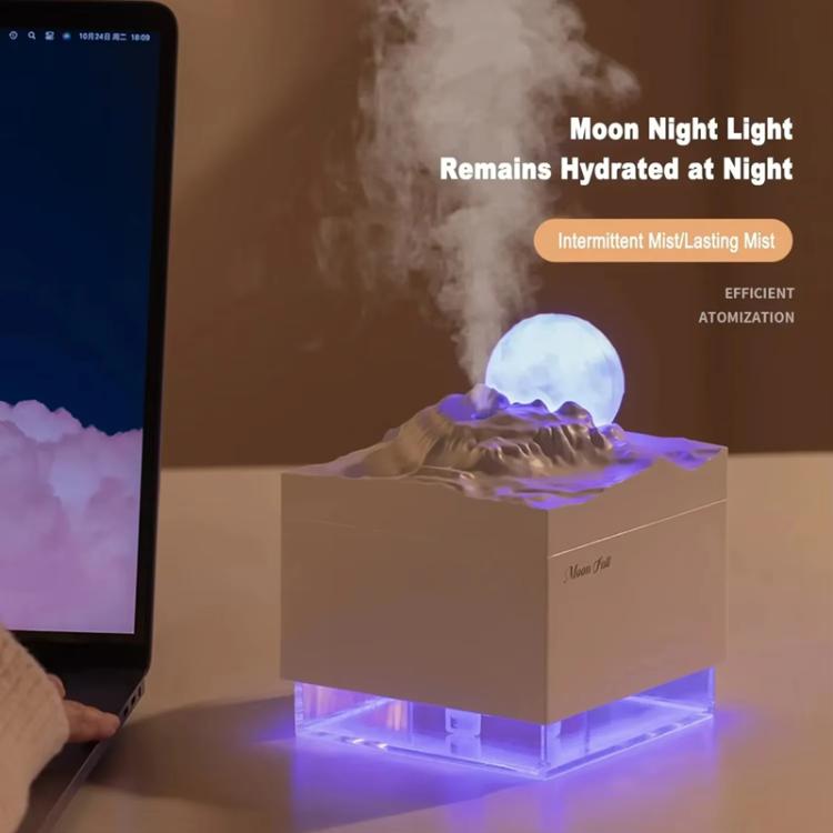 Moonfall Humidifier Aroma Diffuser Large Fog With Night Light Desktop Ornament(Black) - free shipping - PMC TechLife - Order now!