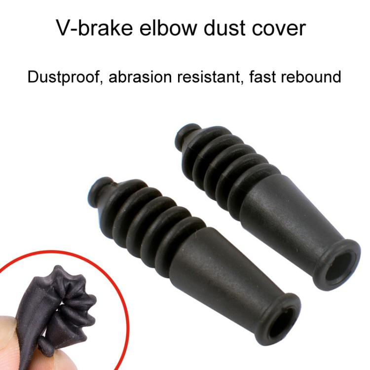 4pcs / Set 5sets ZTTO Bicycle V Brake Bend Accessories Brake Cable Dust Protective Cover - Bicycle Brake Parts by ZTTO | Online Shopping South Africa | PMc TechLife | Buy Now Pay Later Mobicred