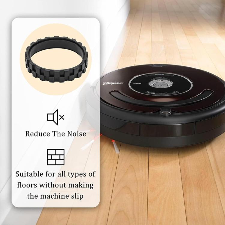 For IRobot Roomba 5/6/7/8/9 Series Walking Wheels Vacuum Cleaner Accessories Left+Right Wheel-Black - For iRobot Accessories by PMc TechLife | Online Shopping South Africa | PMc TechLife | Buy Now Pay Later Mobicred