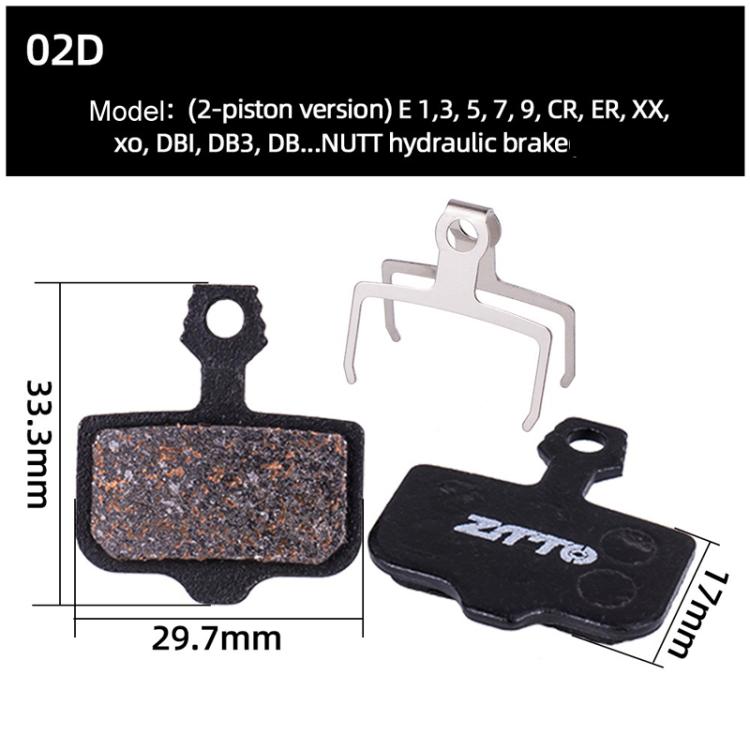 2pairs ZTTO Bicycle Disc Braking Pads Mountain Bike Semi-Metallic Resin Brake Pads, Model: MS-02D - free shipping - PMc TechLife - Order now!