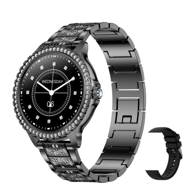 Bluetooth Calling AI Voice Assistant Life Water-resistant Sports Smartwatch, Color: Black Rough Steel Strap+Black Silicone Strap - free shipping - PMC TechLife - Order now!
