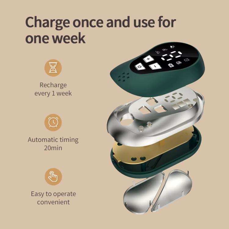 SM-1028 LCD Display CES Low-frequency Pulse Smart Handheld Music Sleep Instrument(White) - free shipping - PMC TechLife - Order now!