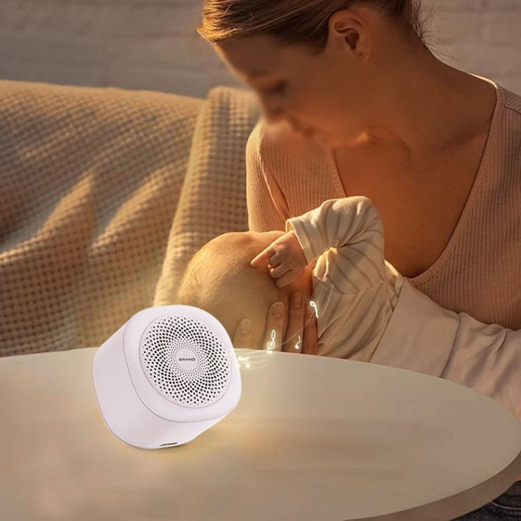 LT010 7-color Breathing Light Baby White Noise Sleep Device Portable Sleep Aid(White) - free shipping - PMC TechLife - Order now!