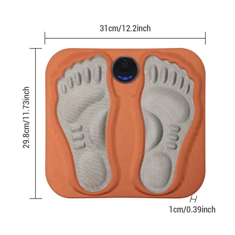 EMS Smart 6-mode 15-level 3D Foot Massage Pad Microcurrent Foot Massager(Orange) - free shipping - PMC TechLife - Order now!