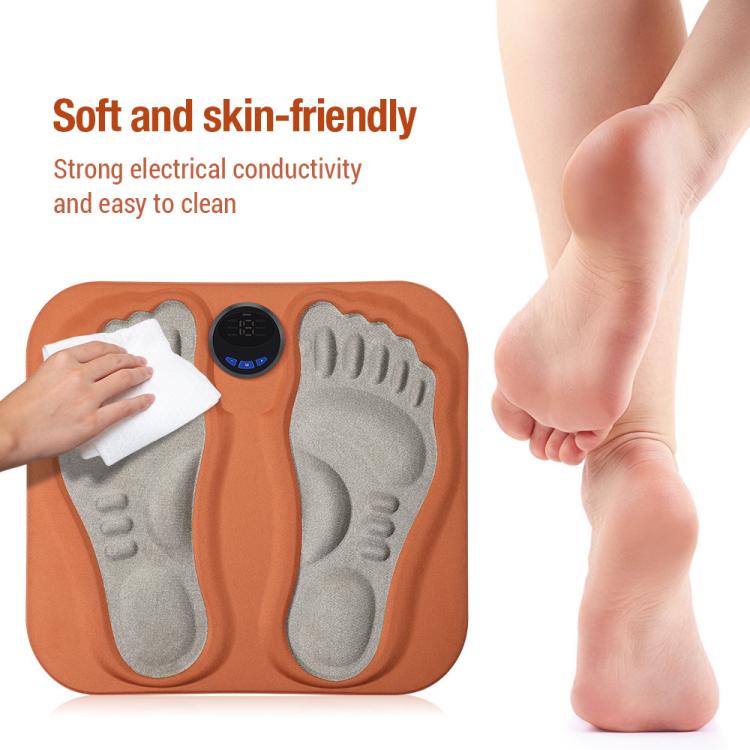 EMS Smart 6-mode 15-level 3D Foot Massage Pad Microcurrent Foot Massager(Orange) - free shipping - PMC TechLife - Order now!