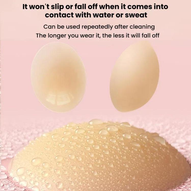 Ultra-thin Invisible Anti-bump Silicone Breast Stickers, Size: 10cm(Dark brown) - free shipping - PMc TechLife - Order now!