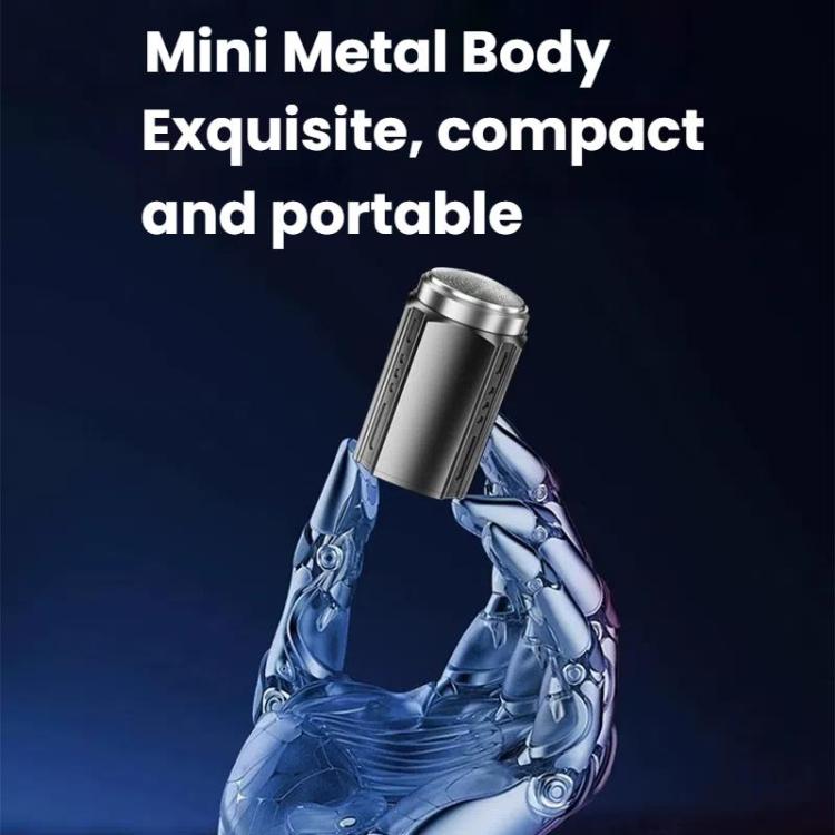 Portable Electric Shaver for Men with LCD Display ��� Travel-Friendly Mini Shaver, USB Type-C Fast Charging, Waterproof & Washable Design, Style: 6-blade Head Black - free shipping - PMC TechLife - Order now!