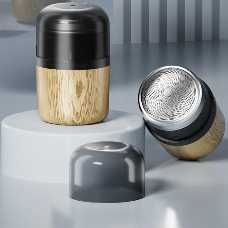 Wood Grain Electric Shaver Rechargeable Men Shaver with 6 Stainless Steel Blades, Waterproof Washable Head & High-Power Motor for Smooth Shaving 2207 - free shipping - PMC TechLife - Order now!