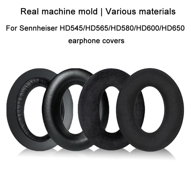2pcs For Sennheiser HD545 / HD565 / HD580 / HD600 / HD650 Earphone Cover Sponge Earmuffs With Tuning Foam, Material: Protein Leather - free shipping - PMc TechLife - Order now!