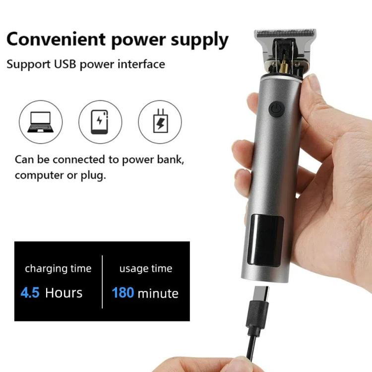 Rechargeable Haircut Kit Hair Clippers For Men - Zero Blade Trimmer For Vintage Oil Head & Bald Head Styles(Wood Grain) - free shipping - PMC TechLife - Order now!