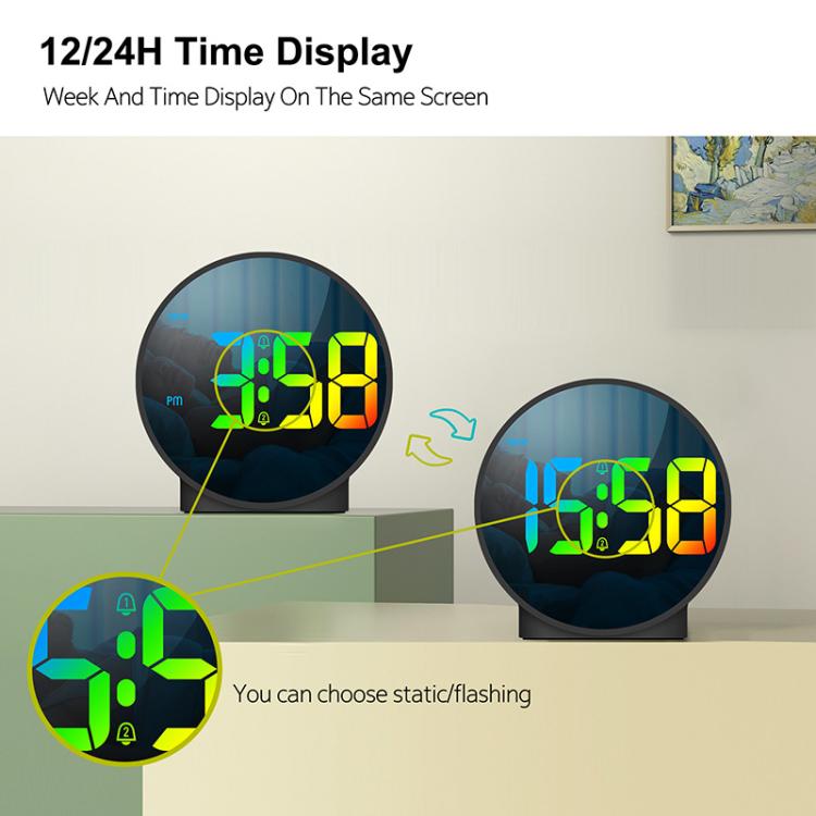 EDUP EH-8816 Simple Digital Electronic Clock Night Light Battery Plug-in Dual Power Mode Alarm Clock(Black Case White Letter) - free shipping - PMC TechLife - Order now!