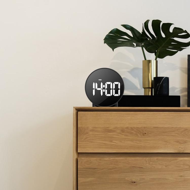 EDUP EH-8816 Simple Digital Electronic Clock Night Light Battery Plug-in Dual Power Mode Alarm Clock(Black Case White Letter) - free shipping - PMC TechLife - Order now!