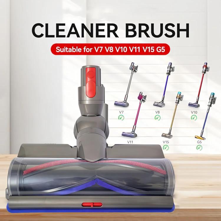 Adjustable Suction Floor Brush for Dyson V7 / V8 / V10 / V11 / V15 / G5 Vacuum Cleaners, Spec: Direct Drive Head+Soft Roller Set - free shipping - PMc TechLife - Order now!